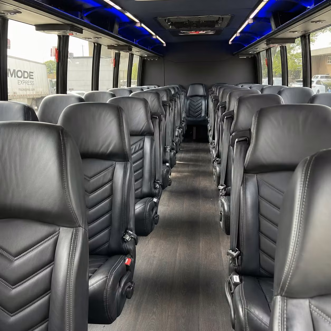25 passenger minibus inside