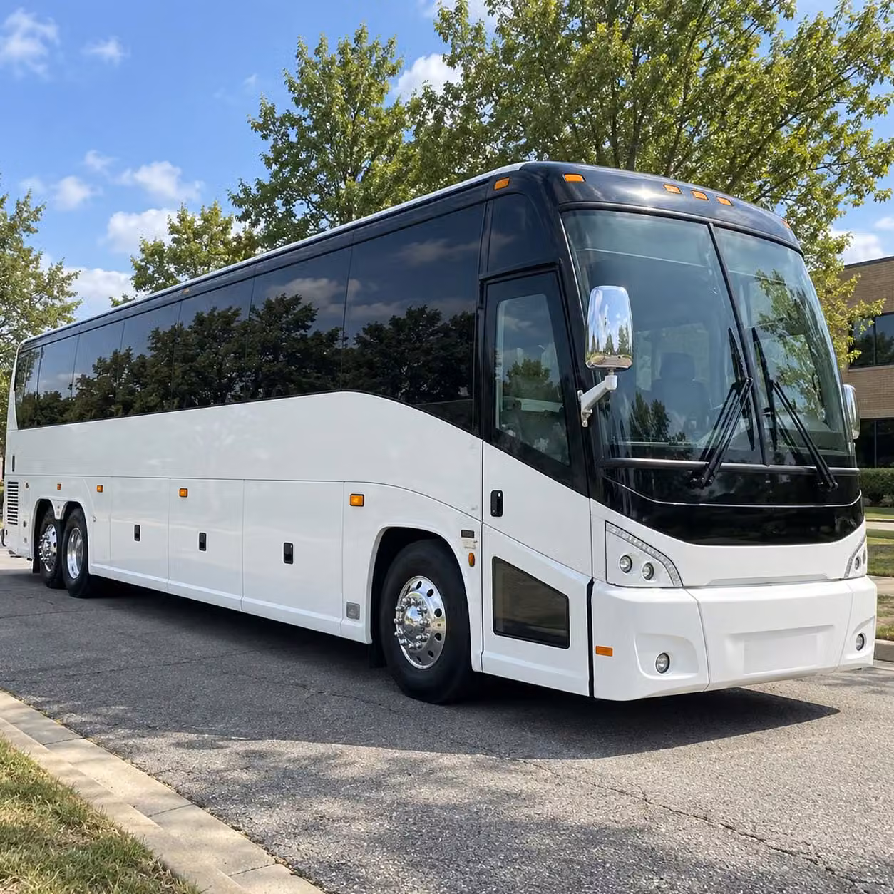 fort worth charter bus rental exterior