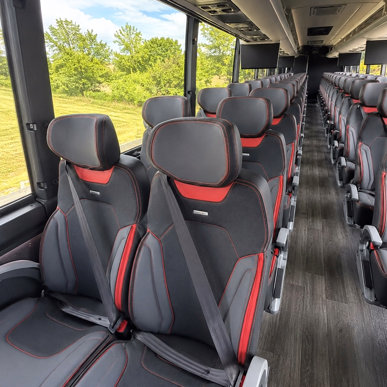 fort worth charter bus rental inside
